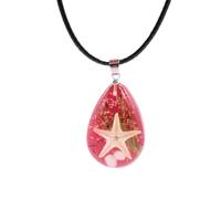 SRWRPR Glow Dark Pendant Necklaces for Women Moon Luminous Fluorescent Crystal Necklaces Fashion Jewelry Halloween Party Gifts, L, Zinc, No Gemstone