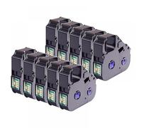 SRxBKC 5/20pcs Compatible For Printer Models Mk2600 Mk2500 Mk2100 Mk2000 Mk1500 Mk1100 Mark 1 Pro M-11C M-1STD LB-200BK MK-RS100B PT-200BK(10pcs)