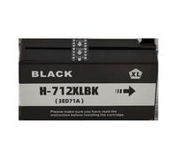 SRxBKC Compatible Ink Cartridges Compatible With HP712 T650 T250 T630 T230 T210 Plotter Printers(Black 80ML)