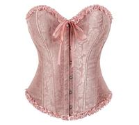SRZYMJ Leopard Corset Extra Firm Shapewear Corset Halloween Costume Pirate Orange Corset top with Straps Shapewear Thong high Waist White Corset Halloween costumebelle Corset Yellow