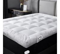 SS ART Mattress topper Small Double bed size 10cm mattress topper, Small Double mattress topper adjustable straps - Extra thick mattress topper Small Double size 122x190x10cm