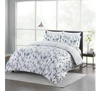 SS ART printed duvet cover set, flower bedding set, brushed polyester duvet set, double duvet set, vintage blue white floral bedding set, fluffy bedding, floral reversible duvet cover 200x200cm