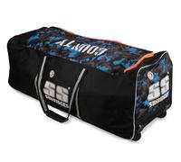 SS Cricket County Premium Cricket Kit Bag - Full Size, with 2 wheels fits a full size cricket kit for Adults - Black Color