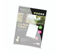 Stewart Superior Eco Cut Flush Folder Clear (100 Pack) LSF-CL