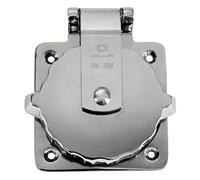 SS IP56 watertight socket 30 A 220 V - 1 PC Osculati - 14.330.00 - 1433000