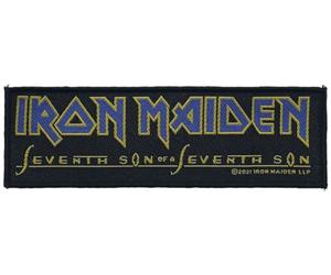 SS Iron Maiden Seventh Son Patch British Heavy Metal Band Woven Sew-On Patch Appliqué