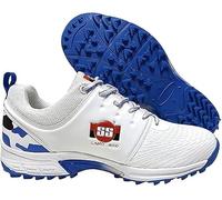 SS Men's Camo 9000 Cricket Shoes, White & Blue, 11 UK