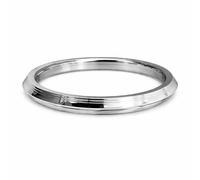 SS Padam Stainless Steel Bold Plain Kada For Men, 6.9 CM BOLD PLAIN, Stainless Steel, no gemstone