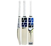 SS Premium Cricket Kashmir Willow Leather Ball Cricket bat ' Adult Size - Short Handle (Bat Cover Included) (Sky Stunner)