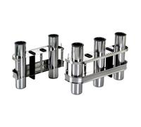 SS rod holder for bulkhead mounting 3 rods - 1 PC Osculati - 41.170.53