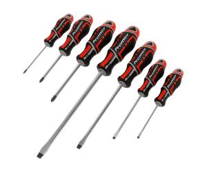 SS Sealey AK4325 Screwdriver Set 7pc GripMAX® - Red
