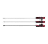 SS Sealey AK4942 Premier Extra-Long Hammer-Thru Screwdriver Set 450mm 3pc
