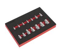 Sealey Socket Set AK61807 – 14PC 1/4", 3/8" & 1/2" Sq Drive TRX-Star* E4–E24