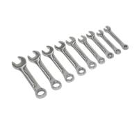 Sealey S01157 Stubby Combination Spanner Set 9Pc - Metric