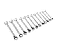 Siegen 12 Piece Ratchet Combination Spanner Set Metric