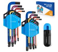 ss shovan 18PCS Allen Key Set, Metric Ball End Hex Key Set and Torx/Star Key Set (with T-Handle), Sizes 1.5mm-10mm & T10-T50, Alan Keys Sets for