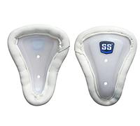 SS Super Poly Plastic Pro Female Abdo Guard | Standard Size | White - High-Impact Protection | Ergonomic Design for Women’s Cricket and Sports Safety