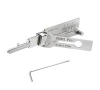 SS002 Pro Lock Picking Kit, 2-in-1 Lock Picking and Decoder Tools,Stainless Steel Locksmith Tools, Enabling Single-Tool Decoding and Unlocking, Beginner Lock Picking Kit for Beginners