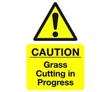 SS0140 Corex Safety Sign "Grass Cutting in Progress"