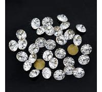 ss1-ss47 Shiny Clear Czech Crystal Rhinestone Cone Round Pointed Foiled Back Glass Stone Nail Art Gem Jewelry Making Bead-ss8 2.3-2.4mm,1440pcs