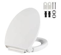 SS113/114 Elongated Soft Close Toilet Seat Compatible with TOTO SS237/247, SS224, SS117, SS204, SS154, SS214, Heavy Duty Slow Close Toilet Seat Cover for Heavy People with 1-Pack Toilet Bolts and Nuts