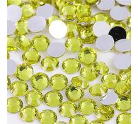 SS20 1000pcs Round Flat Back Clear Glass Rhinestones for Nail Art, DIY Craft, Clothes, Shoes, Bags (Limine)