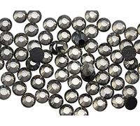 SS20 4.5mm Gray Black Diamond Y215 Hotfix Flat Back Crystal Rhinestones DMC Iron On Strass for Nail Art Heat Set Gems Embelishments (10 Gross) - 1440 Pieces