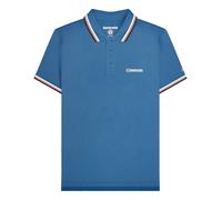 Lambretta Mens SS25 Triple Tipped Big & Tall Polo Shirt - Dark Blue/White/Cork/Navy - Dark Blue/White/Cork/Navy - 5XL