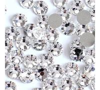 SS3-SS50 Quality Glitter Flatback Crystal Glass Strass Stones Non Rhinestones For Nail Art Decoration Garment Shoes