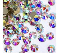 SS3-SS50 Quality Glitter Flatback Crystal Glass Strass Stones Non Rhinestones For Nail Art Decoration Garment Shoes