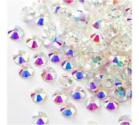 SS3-SS50 Quality Glitter Flatback Crystal Glass Strass Stones Non Rhinestones For Nail Art Decoration Garment Shoes