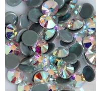 SS3-SS50 Quality Glitter Flatback Crystal Glass Strass Stones Non Rhinestones For Nail Art Decoration Garment Shoes