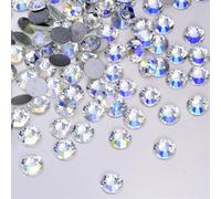 SS3-SS50 Quality Glitter Flatback Crystal Glass Strass Stones Non Rhinestones For Nail Art Decoration Garment Shoes