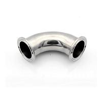 Ss304 90 Degree Elbow Pipe Fitting Connector - Sanitary Tri Clamp Ferrule, 19mm-102mm OD, Easy Installation 1pc(32mm x Ferrule 50.5)