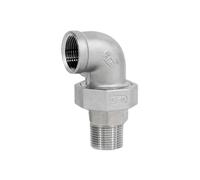 SS304 Female-Female Thread Elbow Union Pipe Fitting 1/4"-2"