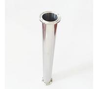 SS304 OD 2" 51MM Sanitary Spool Tube with 64MM Ferrule Flange+Tri Clamp Pipe Fittings, for Gardening Products Tubing Fittings(102mm)