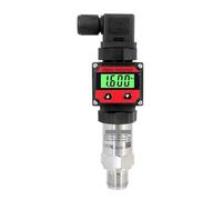 SS304 Pressure Transmitter 0-1bar 0-10bar 0-20bar to 4-20mA 0-10V 0-5V G1/4 LCD Display Digital Pressure Sensor Transmitter(RS485 output,0-0.1bar)