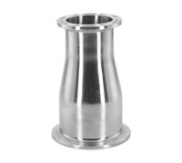 SS304 Sanitary Reducer Fitting with 2 to 1 5 Tri Clamp Connection for Use in Food, Pharmaceutical, and Beverage Industrial Piping