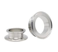 SS304 Sanitary Tri Clamp Reducer End Cover 1.5" 2" 2. 3" 4" Ferrule Flange 50.5 64 77. 91 119mm Homebrew Beer Pipe Fitting(2 inch x 4 inch,2 PCS)