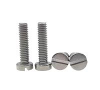 SS304 Slotted Cheese Head Screws M4-M10 Metric Stainless Steel Fasteners (M5 x 22mm - 50pcs)