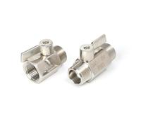 SS304 SS316L Stainless Steel NPT Male Ball Valve PN63 Ball valves 1/8" 1/4" BSPT Thread mini Ball vavles Ball valves 1/2" 3/4"(1/8",NPT_Male X Female_SS304)