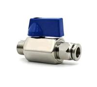 SS304 Stainless Pneumatic Steel Ball Valve, tracheal mini Ball Valve with Outer Wire Quick Insert 1/8" 1/4" 3/8" 1/2" 4MM-16MM(1/8 inch,12mm)