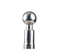 SS304 Stainless Rotary Spray Cleaning Ball, BSP Sanitary Female Thread 360 Degree Coverage Wash Fitting 1pc(2 inch)