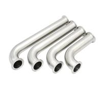 SS304 Stainless Steel 90 Degree Quick Install Elbow Clamp Unilateral Extension Standard Parts 1PC(38 Chuck 50.5 L305mm)