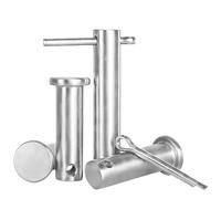 SS304 Stainless Steel Clevis Pins with Head M2/M2.5/M3/M4/M5/M6/M8/M10/M12 (M2 x 12mm, 100pcs)