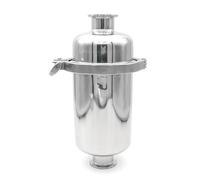 SS304 Stainless Steel Short Inline Strainer Filter Length 260mm for 38/51mm Pipeline 1.5 "2" Tri Clamp 100 Mesh Beer Homebrew(51mm Ferrule OD 64,80 Mesh)