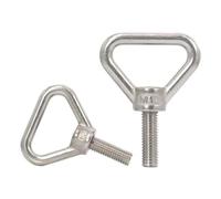SS304 Triangle Eye Bolts Screws, M8 M10 M12 (1,M8 x 180mm) | 304 Stainless Steel Triangle Eye Bolts Screws Lifting Ring, M8 M10 M12