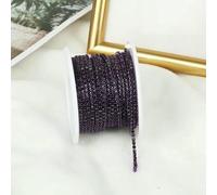 SS6-SS12 10yards Colorful Rhinestone Dense Chain Trim Sew On Glass Crystal Cup Chain Gule on Rhinestone Banding for DIY-Amethyst-SS8-2.5mm-1yard