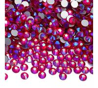 SS6-SS30 Glass Rhinestones Super Bright Crystal AB Non-hotfix Flatback Glue On 3D Stones for DIY Nail Art-Light Siam AB-SS30-288Pcs