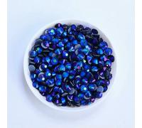 SS6-SS30 Hotfix Glass Flatback Rhinestone Multi Color Blue Glitter Round Stones Iron On Rhinestones for Clothes Decoration-Montana AB-SS20-1440Pcs-As Shown